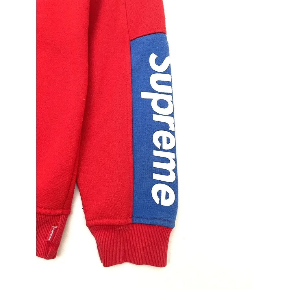 Supreme Formula Crewneck Sweater Men's XXL Red Fleece Colorblock  SS19